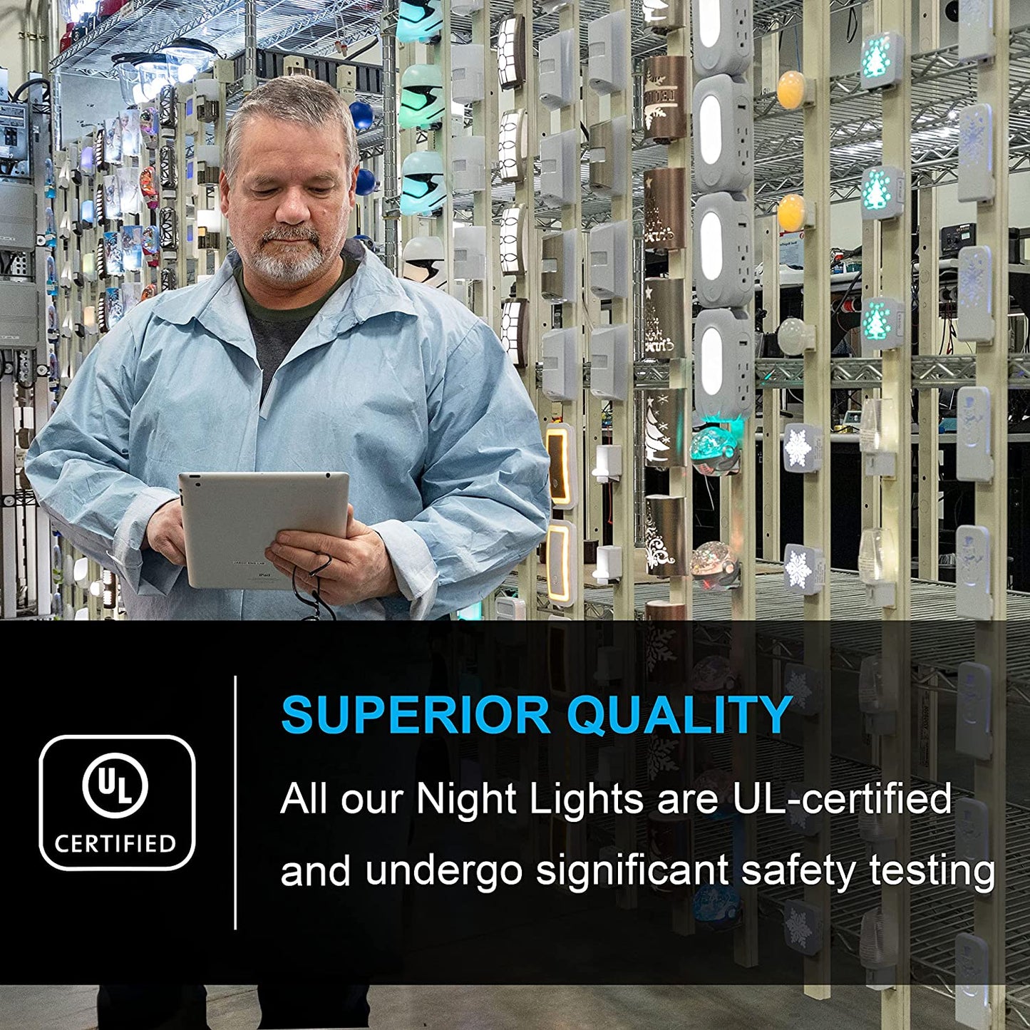 GE Plug in Night Light with Dusk to Dawn Sensor, 8 Pack