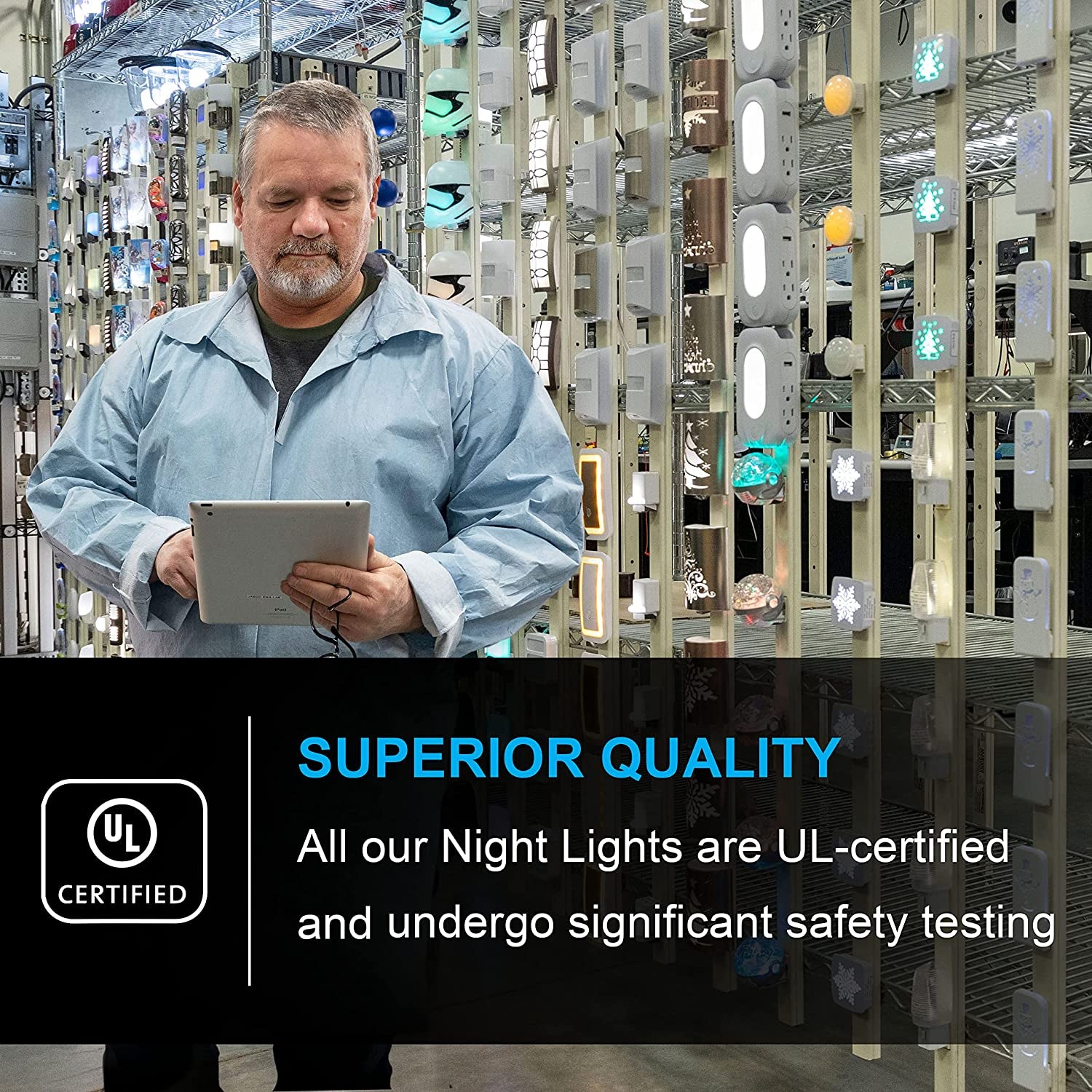 GE Plug in Night Light with Dusk to Dawn Sensor, 8 Pack