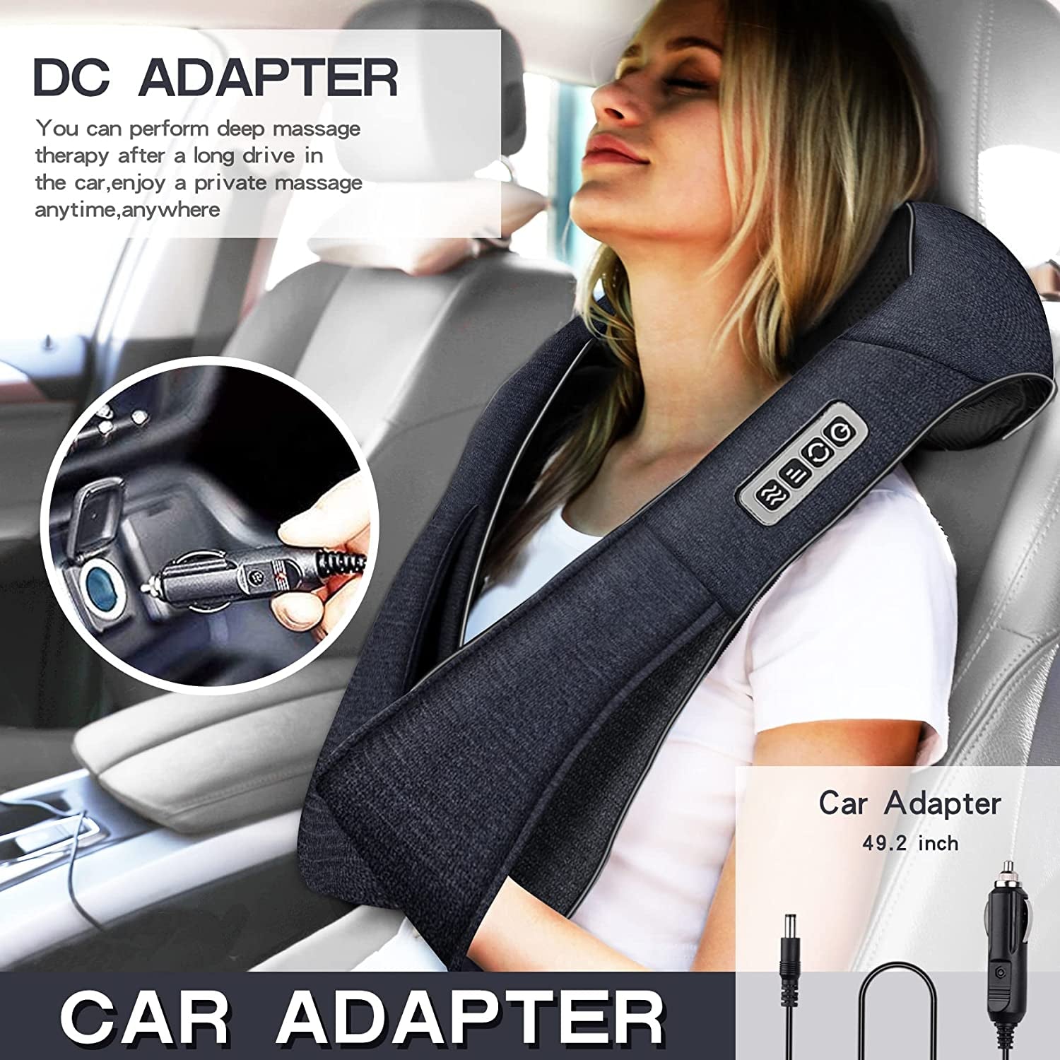 Gifts for Women, Shiatsu Back Shoulder & Neck Massager with Heat